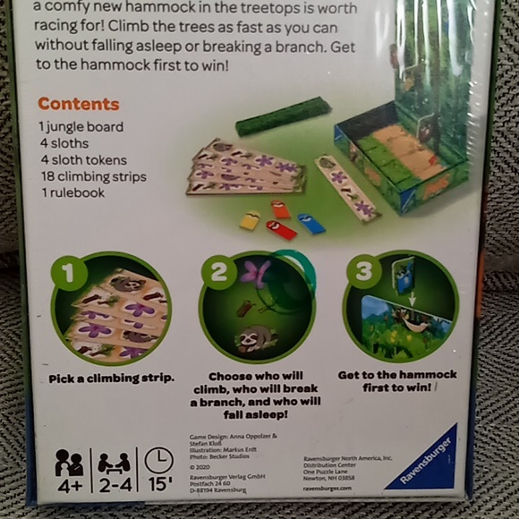 Kids game ready set sloth ravensburger game age 4+ New - Picture 6 of 7